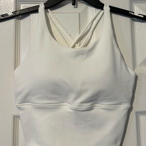 White Strappy Tank Top